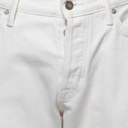 Pre Owned Tom Ford White Denim Slim Fit Jeans XL