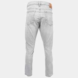 Pre Owned Tom Ford Grey Denim Regular Fit Jeans XL Waist 36