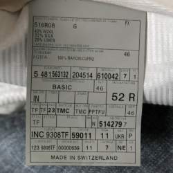 Pre Owned Tom Ford Grey Wool Waist Buckle Detail Regular Fit Trousers XL