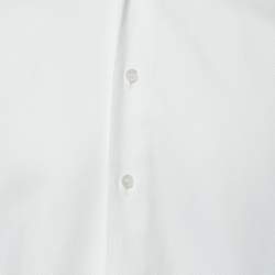 Pre Owned Tom Ford White Textured Cotton Shirt M