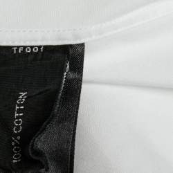 Pre Owned Tom Ford White Textured Cotton Shirt M