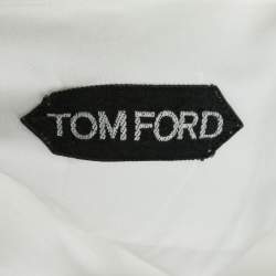 Pre Owned Tom Ford White Textured Cotton Shirt M