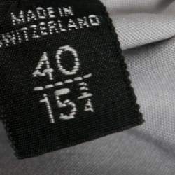 Pre Owned Tom Ford Grey Cotton Long Sleeve Shirt M