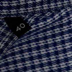 مملوكة مسبقًا Tom Ford Blue Gingham Check Cotton Button Front  Long Sleeve Shirt M