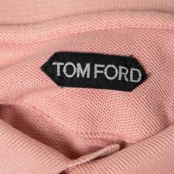 Pre Owned Tom Ford Pink Cotton Short Sleeve Polo T-Shirt XL
