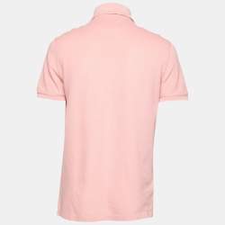 Pre Owned Tom Ford Pink Cotton Short Sleeve Polo T-Shirt XL