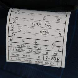 Pre Owned Tom Ford Blue Checkered Wool Button Front Blazer L