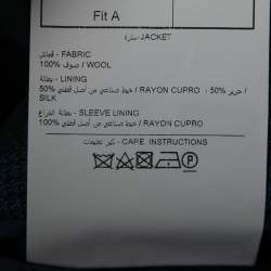 مملوكة مسبقًا Tom Ford Navy Blue Wool Single Breasted Blazer L