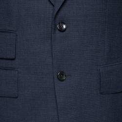 Pre Owned Tom Ford Navy Blue Wool Single Breasted Blazer L