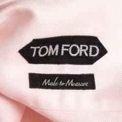 Pre Owned Tom Ford Pink Cotton Button Down Shirt L