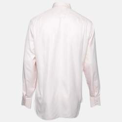 Pre Owned Tom Ford Pink Cotton Button Down Shirt L