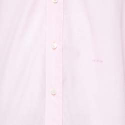 Pre Owned Tom ford Pink Cotton Long Sleeve Button Front Shirt L