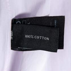 Pre Owned Tom Ford Lavender Cotton Button Front Shirt L