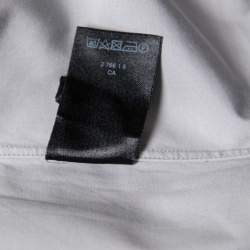 Pre Owned Tom Ford Grey Cotton Long Sleeve Button Front Shirt L