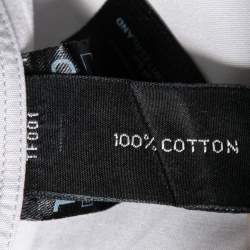 Pre Owned Tom Ford Grey Cotton Long Sleeve Button Front Shirt L