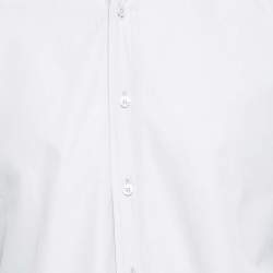 Pre Owned Tom Ford Grey Cotton Long Sleeve Button Front Shirt L