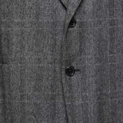 Pre Owned Tom Ford Grey Wool Long Sleeve Button Front Blazer XXXL