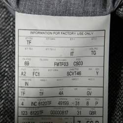 Pre Owned Tom Ford Grey Wool Long Sleeve Button Front Blazer XXXL