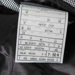 Pre Owned Tom Ford Monochrome Wool Button Front Blazer L