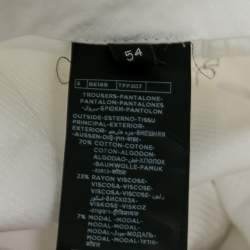 Pre Owned Tom Ford White Cotton Blend Trousers XXL Waist 36"