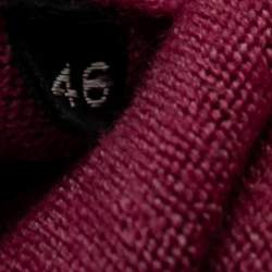 Pre Owned Tom Ford Pink Wool Long Sleeve Button Front Cardigan S