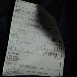 Pre Owned Tom Ford Black Wool & Mohair Textured Single Breasted Blazer S