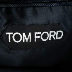Pre Owned Tom Ford Black Wool & Mohair Textured Single Breasted Blazer S