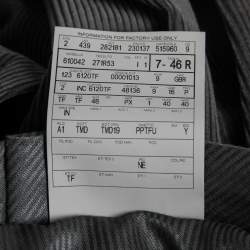 Pre Owned Tom Ford Grey Corduroy Single-Breasted Suit S