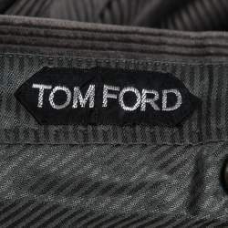 Pre Owned Tom Ford Grey Corduroy Single-Breasted Suit S