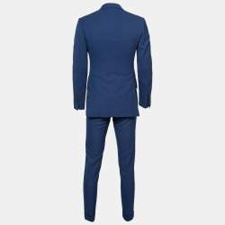 Pre Owned Tom Ford Blue Wool Single-Breasted Suit S