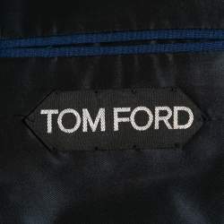 Pre Owned Tom Ford Blue Wool Single-Breasted Suit S