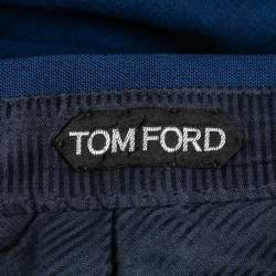 Pre Owned Tom Ford Blue Wool Single-Breasted Suit S