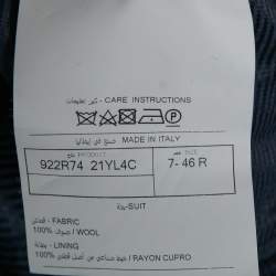 Pre Owned Tom Ford Blue Wool Single-Breasted Suit S