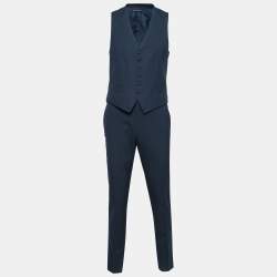 Pre Owned Tom Ford Midnight Blue Wool Single Breasted Three Piece Suit S