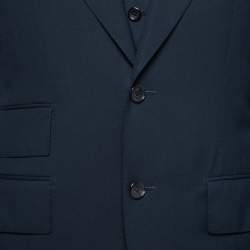 Pre Owned Tom Ford Midnight Blue Wool Single Breasted Three Piece Suit S
