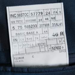 Pre Owned Tom Ford Navy Blue Wool Single Breasted Three Piece Suit S