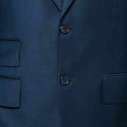 Pre Owned Tom Ford Navy Blue Wool Single Breasted Three Piece Suit S
