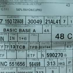 Pre Owned Tom Ford Charcoal Grey Wool Single-Breasted Three-Piece Suit M