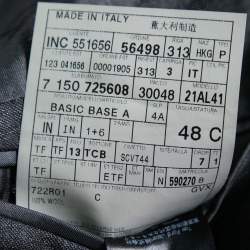 Pre Owned Tom Ford Charcoal Grey Wool Single-Breasted Three-Piece Suit M