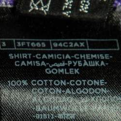 Pre Owned Tom Ford Purple Checked Cotton Shirt M