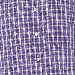 Pre Owned Tom Ford Purple Checked Cotton Shirt M