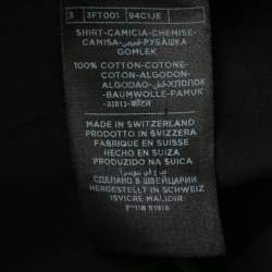 Pre Owned Tom Ford Black Cotton Barrel Cuff Shirt S