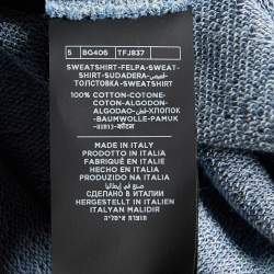 Tom Ford Blue Denim Long Sleeve Polo T-Shirt XXL