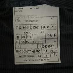 Pre Owned Tom Ford Navy Blue Striped Patterned Wool Suit M