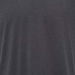 Pre Owned Tom Ford Dark Grey Cotton-Blend Crewneck Polo T-Shirt XL