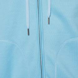 Tom Ford Blue Technical Cotton Zip Up Hoodie XL