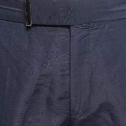 Tom Ford Blue Linen Blend Trousers L