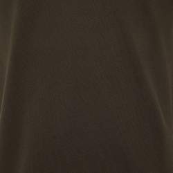 Pre Owned Tom Ford Olive Green Cotton Pique Polo T-Shirt M