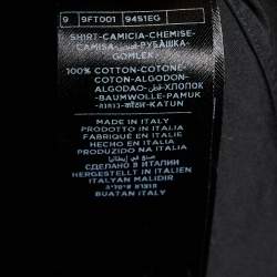 Tom Ford Black Cotton Button Front Shirt L
