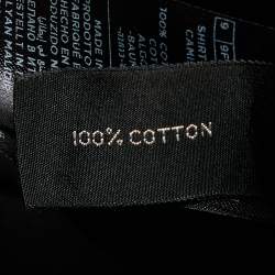 Tom Ford Black Cotton Button Front Shirt L